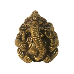 Brass Statue Ganesha Idol Statue for Décor Home, Office & Car Dashboard 0.2″ Inch – Handcrafted for Pooja Room & Spiritual Décor