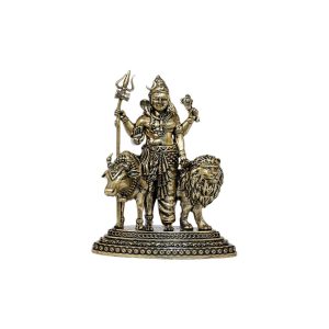 Brass Ardhnarishwar Statue 4.2 Inch Height | Authentic Ganesha Idol for Wisdom & Success