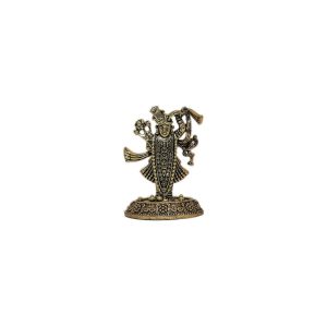 Brass Shrinathji For Collectible Handicraft 2.5″ Inch – Premium Brass Deity Idol for Home & Temple