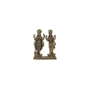 Brass vishnu Lakshmi standing statue For Handicraft 2.2″ Inch – Premium Brass Deity Idol for Home & Temple