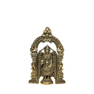 Brass Tirupati Balaji (Venkateshvara) God Brass For Collectible Handicraft 6″ Inch Height – Premium Brass Deity Idol for Home & Temple