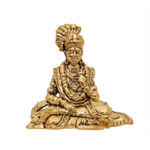 Brass Shree Shajanand Swami Brass Murti for Home Temple Statue Handicraft 2″ Inch Height – Premium Brass Deity Idol for Home & Temple