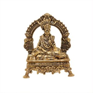 Brass Shree Shajanand Swami Brass Murti for Home Temple Statue Handicraft 3.2″ Inch Height – Premium Brass Deity Idol for Home & Temple