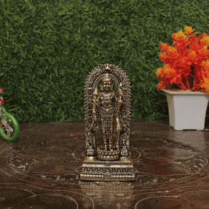 Brass Ram Statue For Pooja Room 4″ Inch Height – Premium Brass Deity Idol for Home & Temple