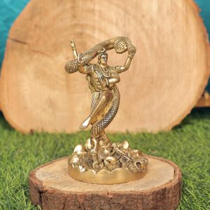 Brass Tandav Shiva Idol – 5.6 Inch – Handcrafted for Pooja Room & Spiritual Décor