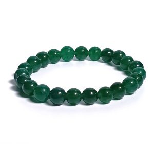 Green Jade Bracelet for Luck, Prosperity & Abundance, 8mm