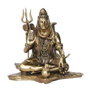 Brass Sankar Statue – 6.2 Inch Height – Premium Brass Deity Idol for Home & Temple