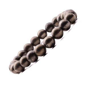 Raw Pyrite Bracelet for Wealth Attraction & Abundance, 8mm