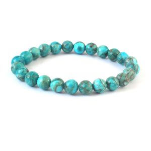 South African Turquoise Bracelet for Emotional Healing & Calmness, 8mm